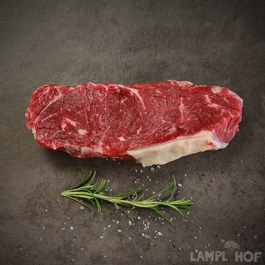 Rumpsteak, Striploin, New York Strip, Lendensteak vom Ochsen