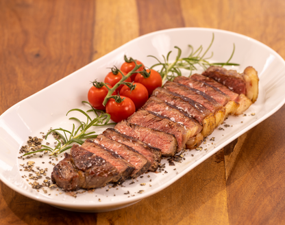 Rumpsteak, Striploin, New York Strip, Lendensteak vom Ochsen